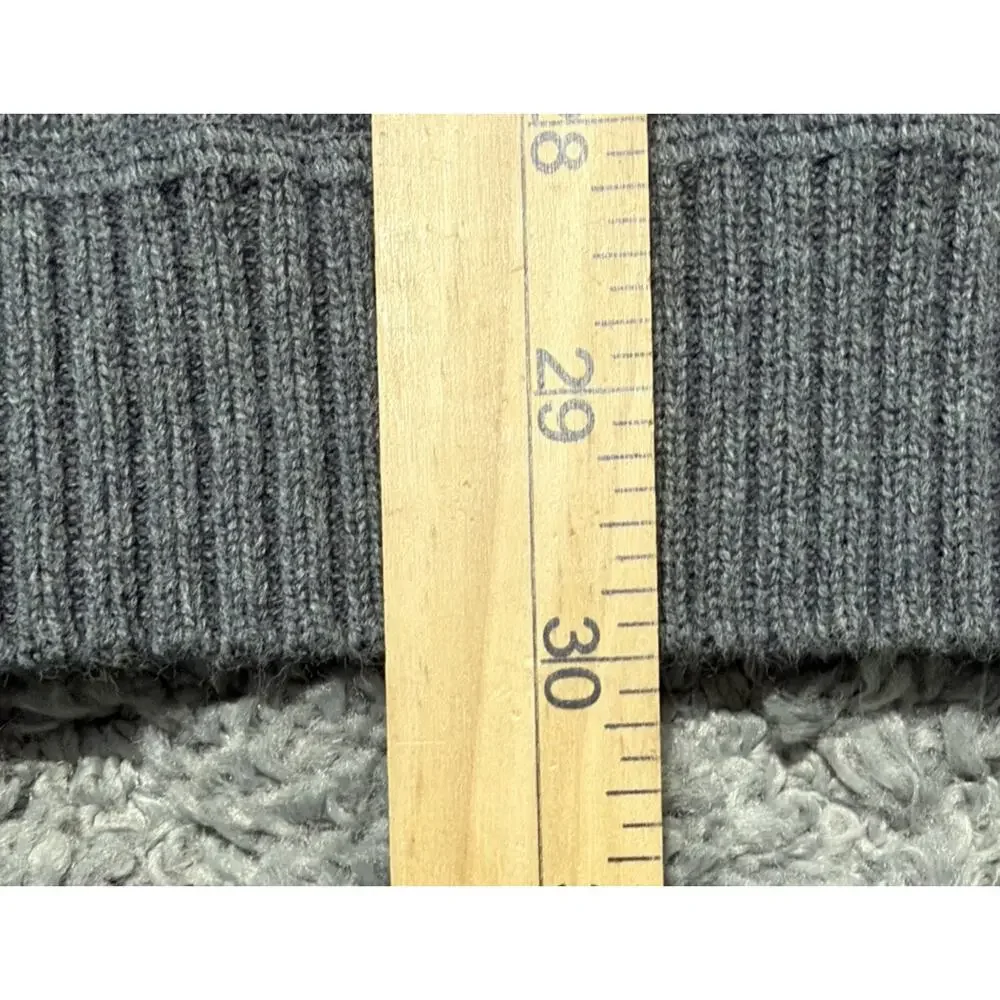 Vintage Y2K GAP Pullover 100% Cotton Sweater XL Gray neck Preppy Minimalist 2003